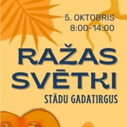 5.oktobris: Nacionālā botāniskā dārza stādu gadatirgus “Ražas svētki”